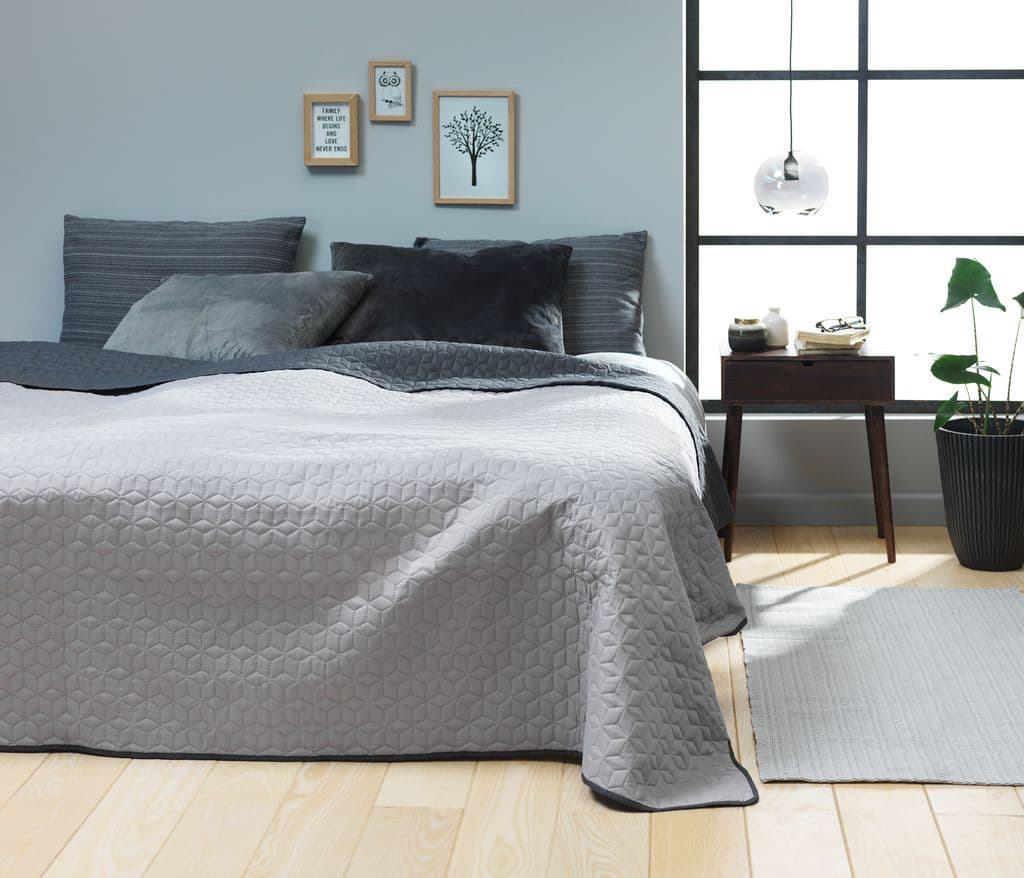 Colcha ROSENTRE 160x220 cinzento