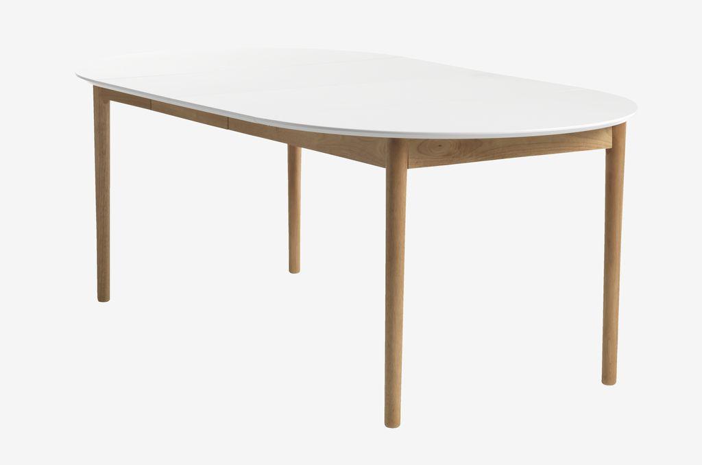 Mesa de jantar MARSTRAND Ø110/110x200 branco