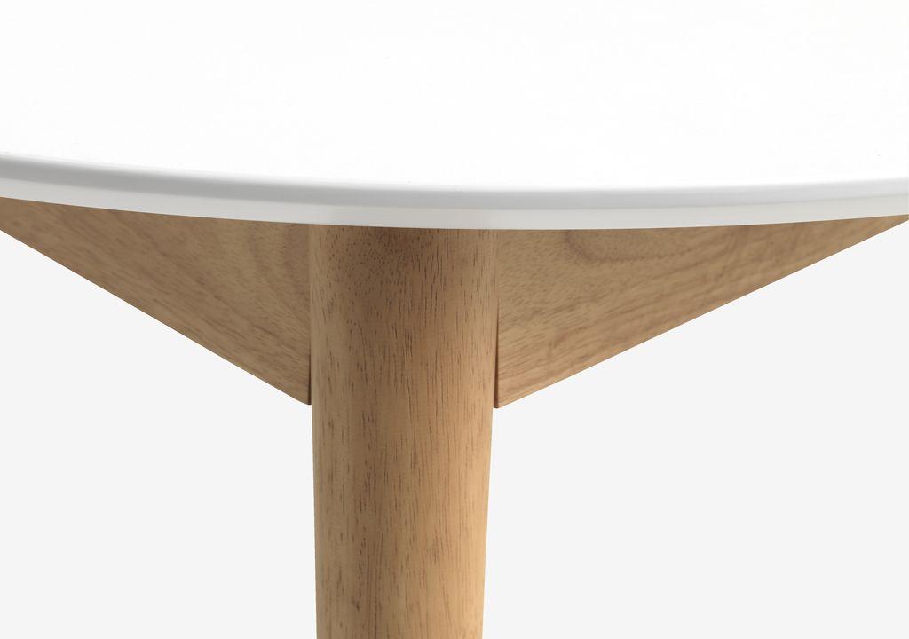 Mesa de jantar MARSTRAND Ø110/110x200 branco