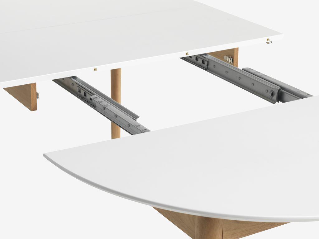 Mesa de jantar MARSTRAND Ø110/110x200 branco