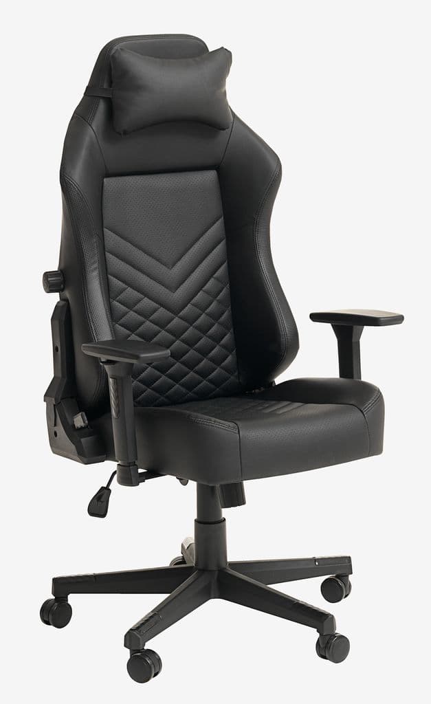 Cadeira gaming ABILDAA pele sintética preto