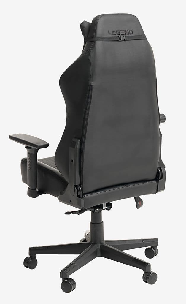 Cadeira gaming ABILDAA pele sintética preto
