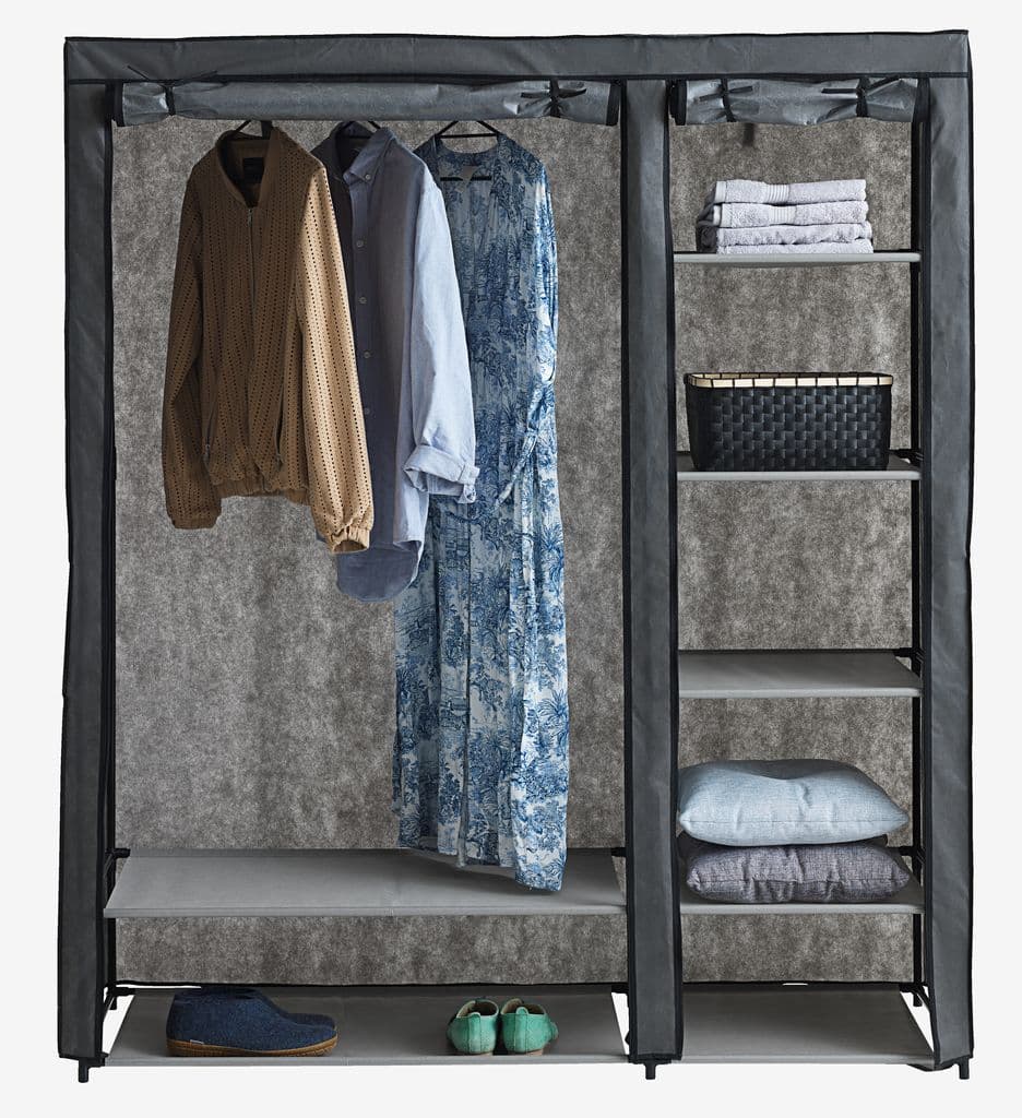 Roupeiro DAMHUS 149x174 cinzento escuro