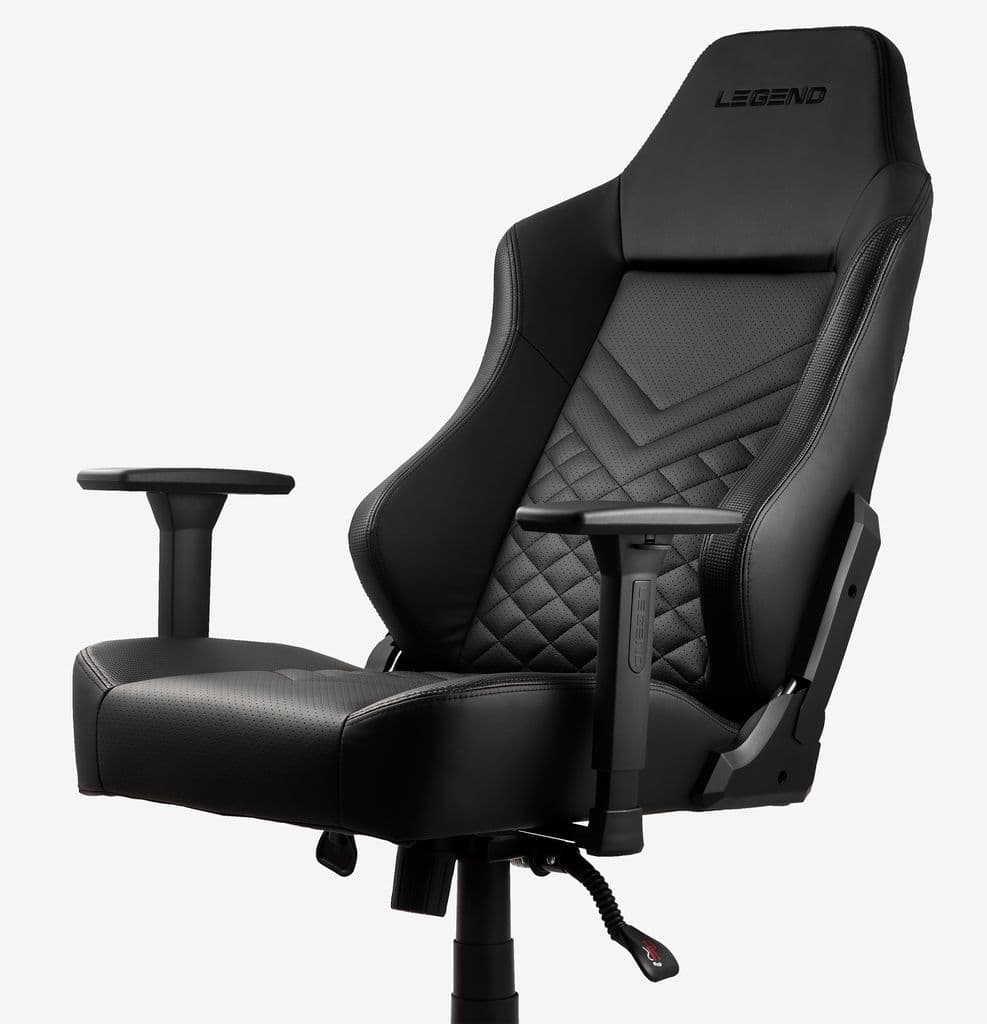 Cadeira gaming ABILDAA pele sintética preto