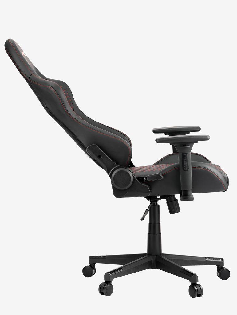 Cadeira gaming NIBE pele sintética preto/vermelho