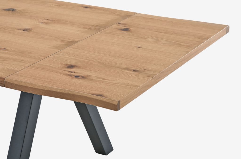 Mesa de jantar SANDBY 100x210 carvalho natural/preto