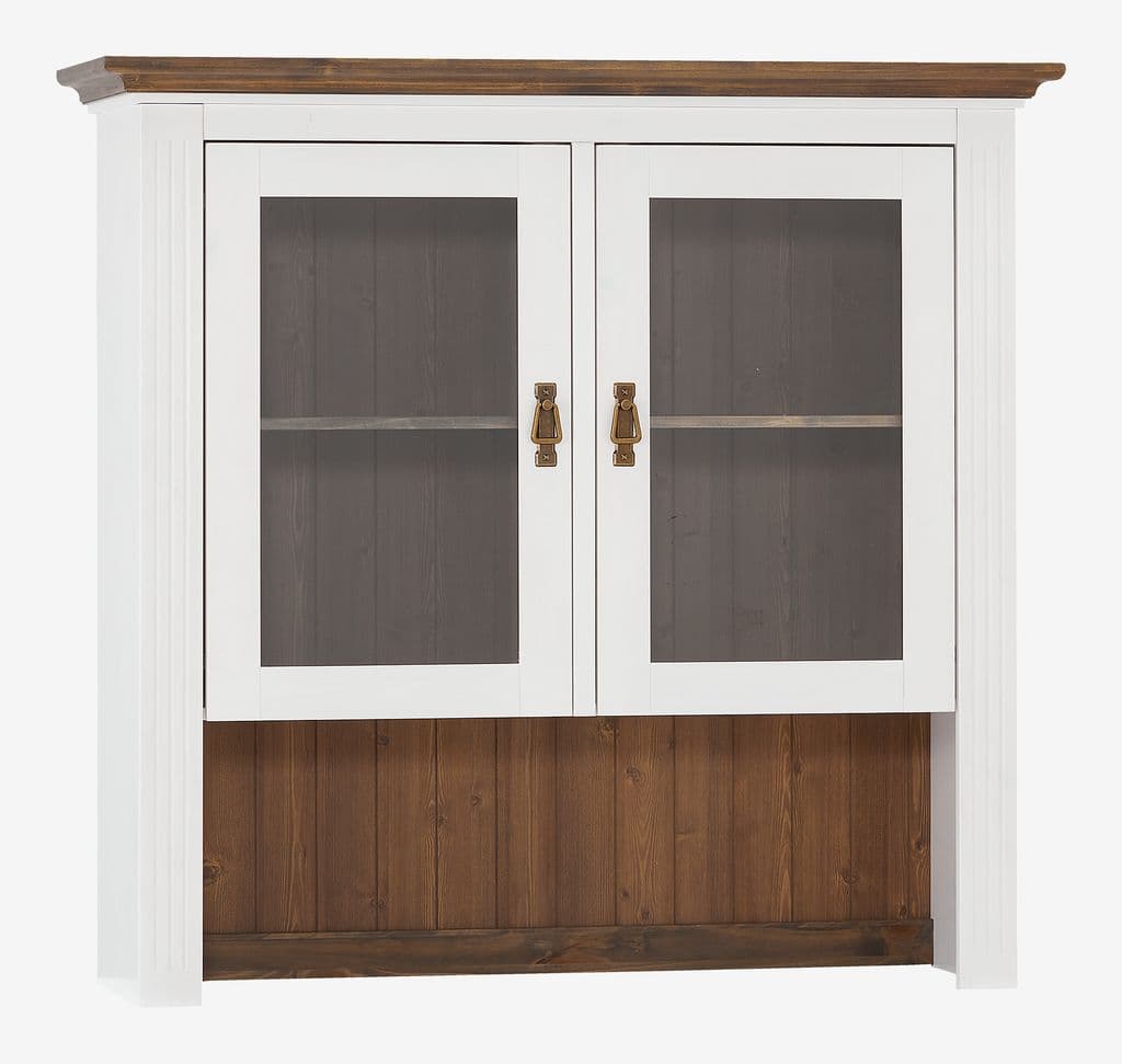 Módulo superior VILSTED 2 portas branco/castanho