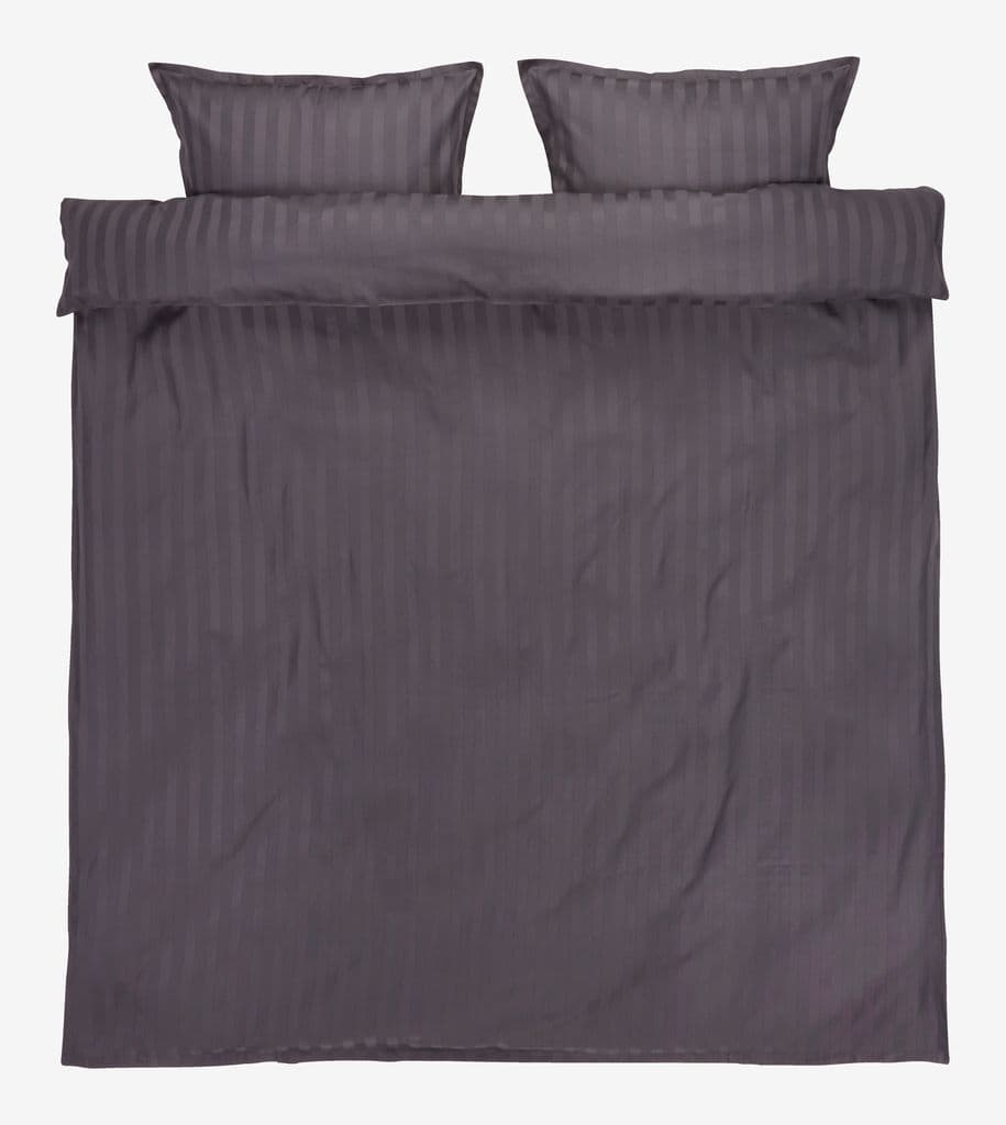 Conjunto capa edredão acetinado NELL 240x220 antracite
