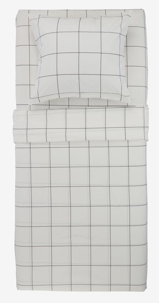 Conjunto de lençóis CRISTA 160x240 branco/preto