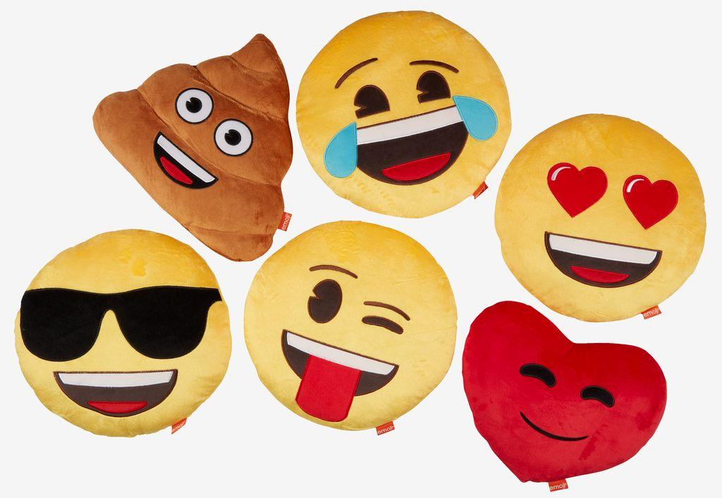 Almofada decorativa EMOJI Ø35 sortido