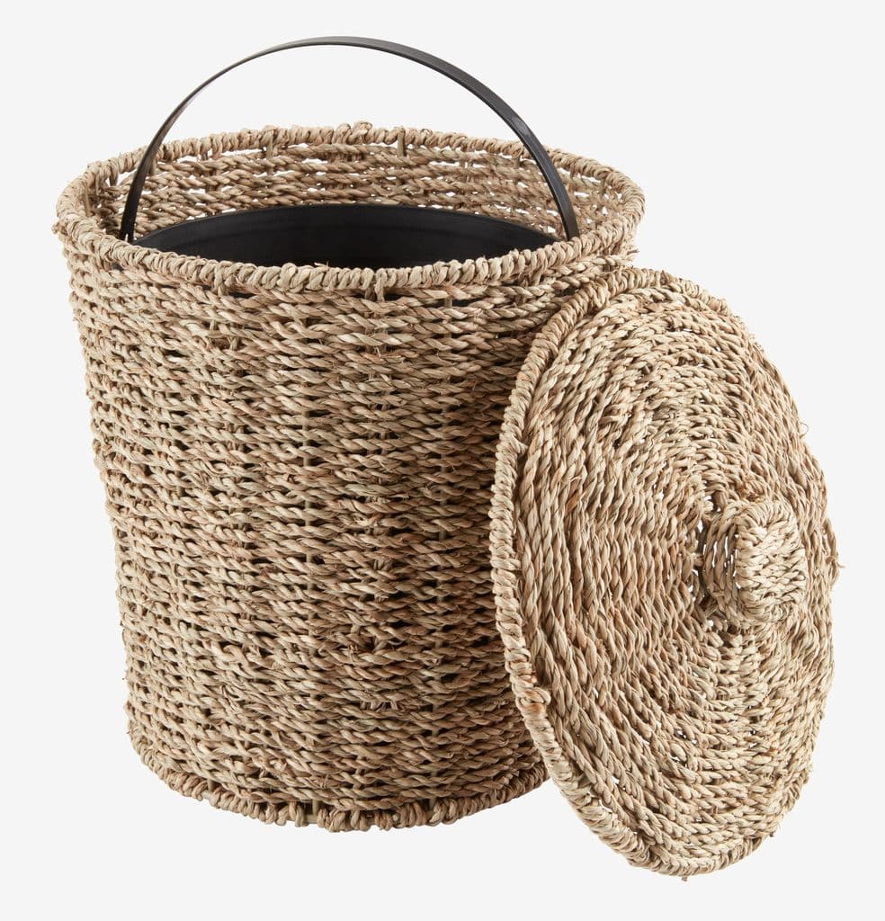 Balde de lixo pedal VEGBY 5L ervas marinhas
