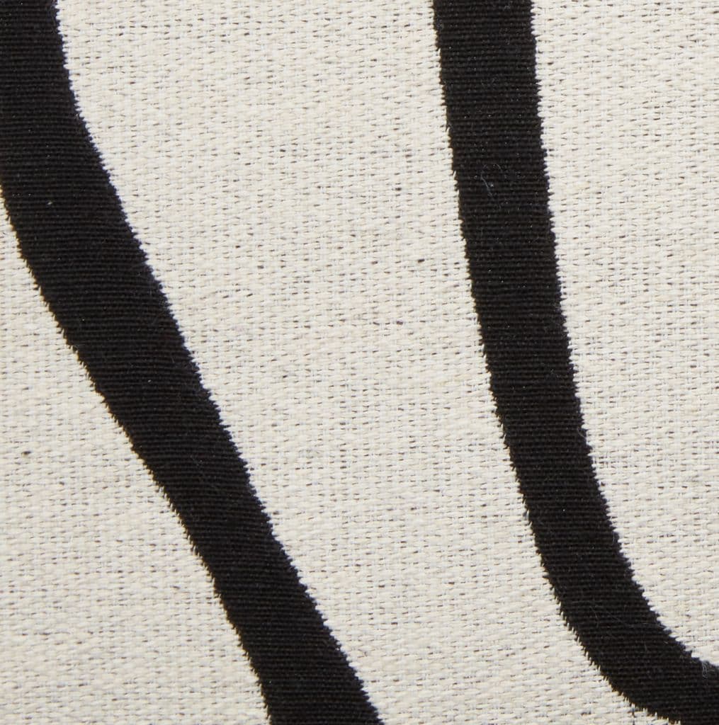 Almofada decorativa HVITVEIS 45x45 branco/preto