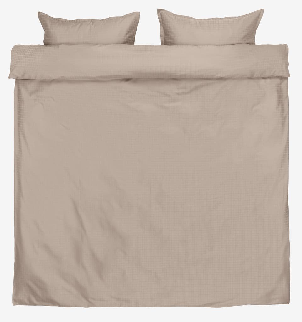 Conjunto capa edredão acetinado INGEBORG 240x220 cor areia