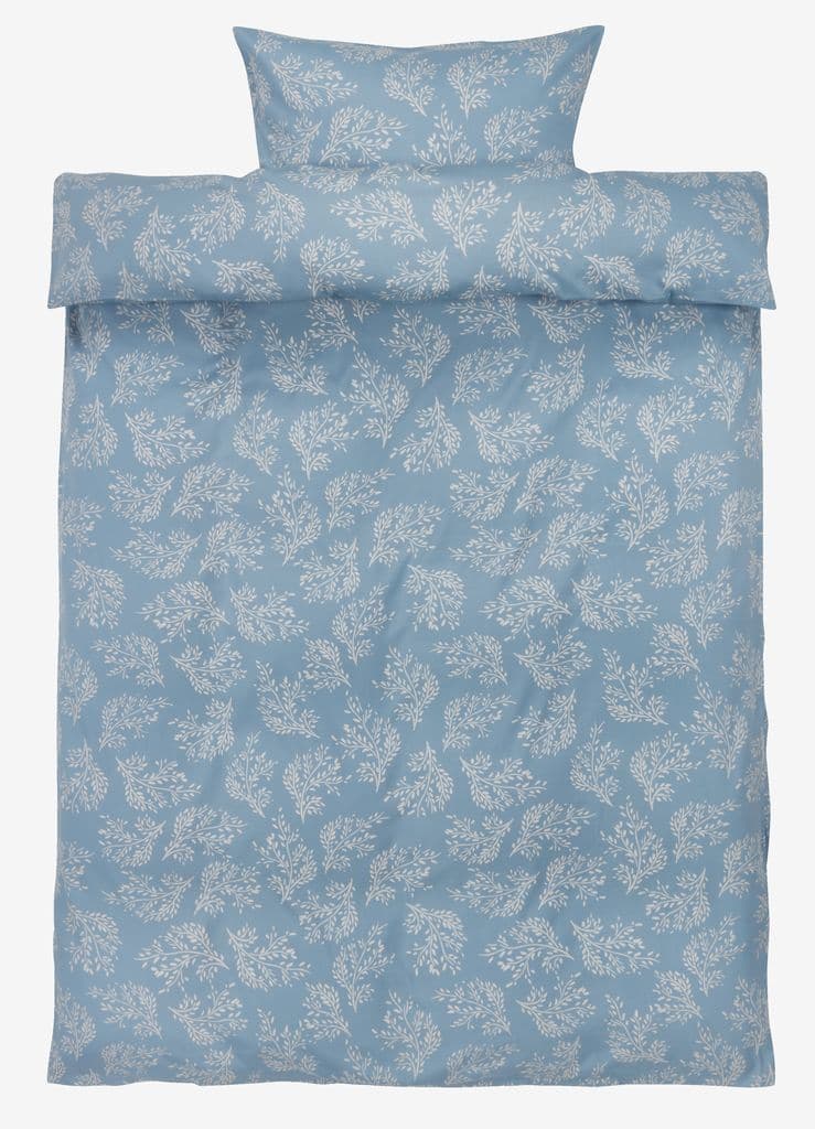Conjunto capa edredão acetinado VIOLA 155x220 azul