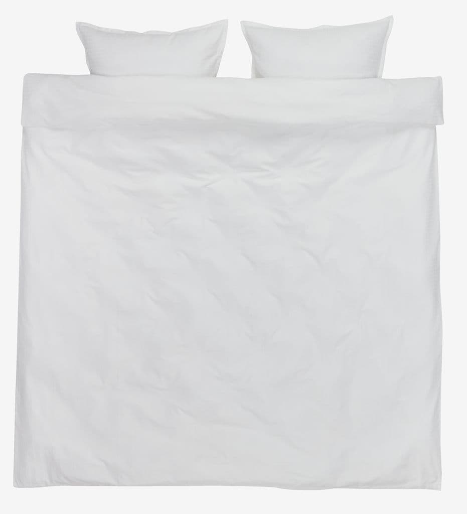 Conjunto capa edredão acetinado INGEBORG 240x220 branco