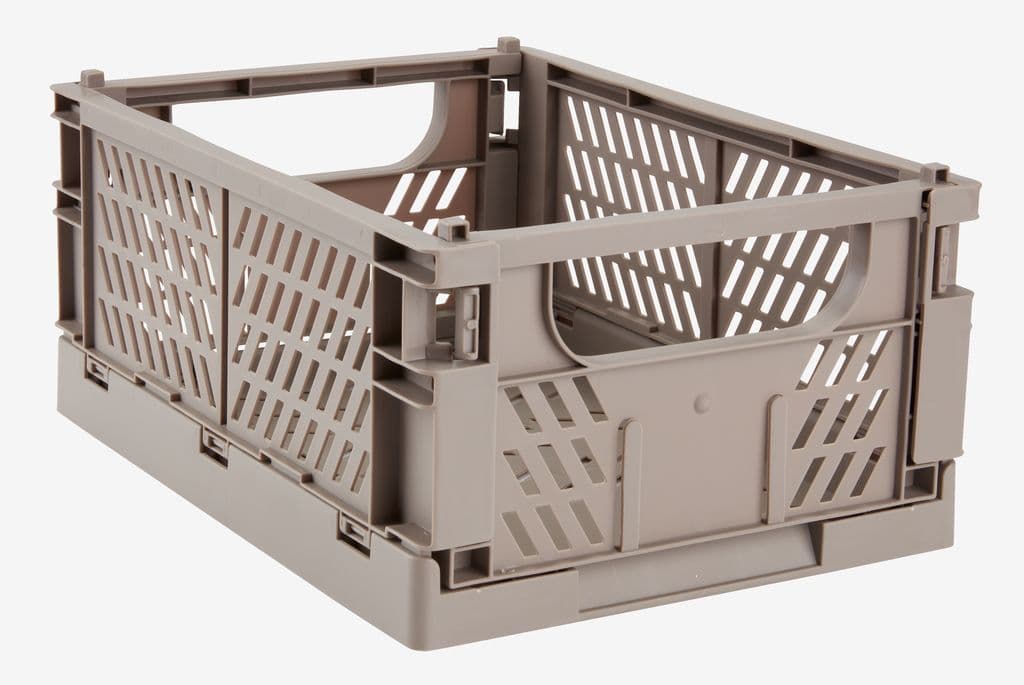 Cesto MILAS L25xC34xA15cm dobrável cinzento