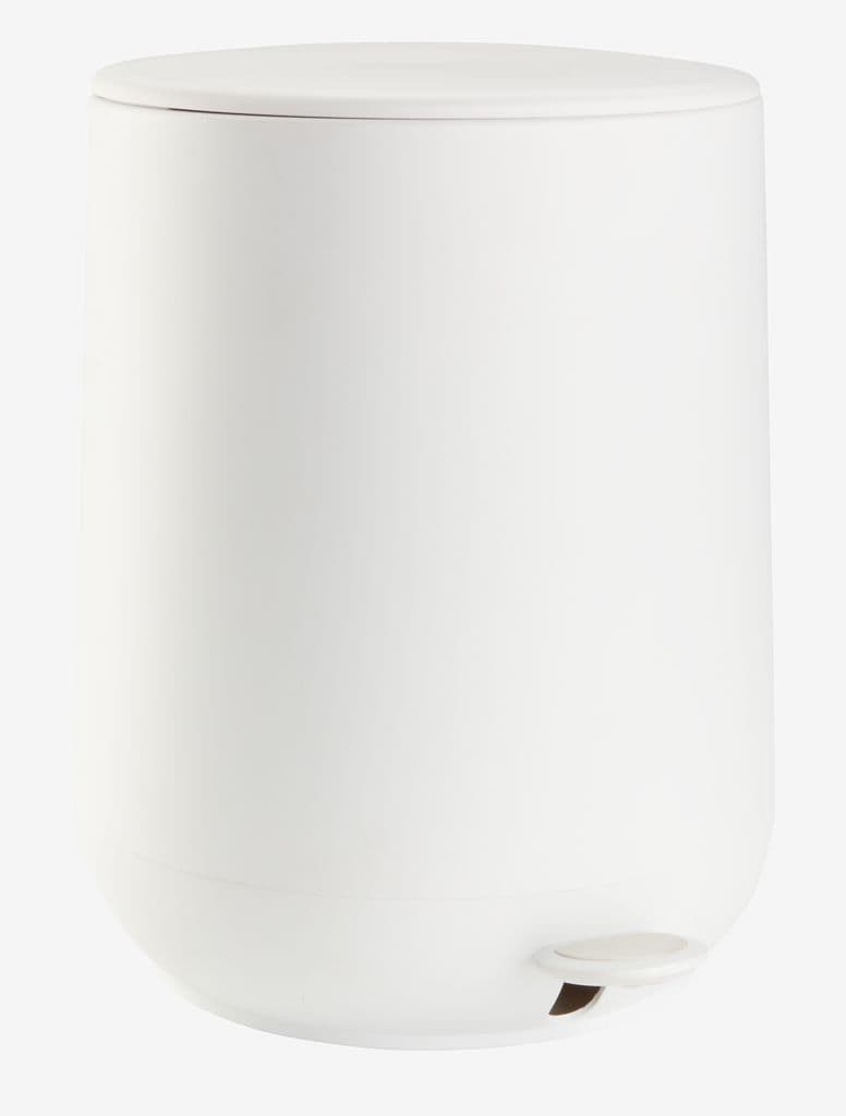 Balde de lixo pedal OXIE 5L fecho suave branco