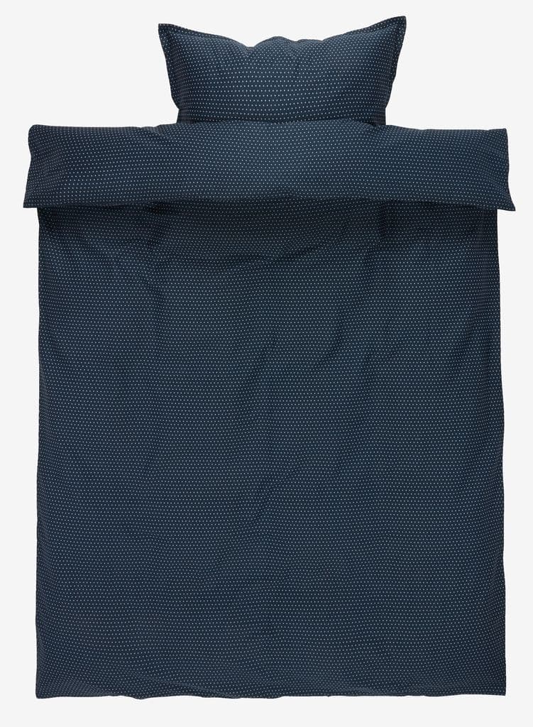 Conjunto capa edredão acetinado NIRA 155x220 azul escuro