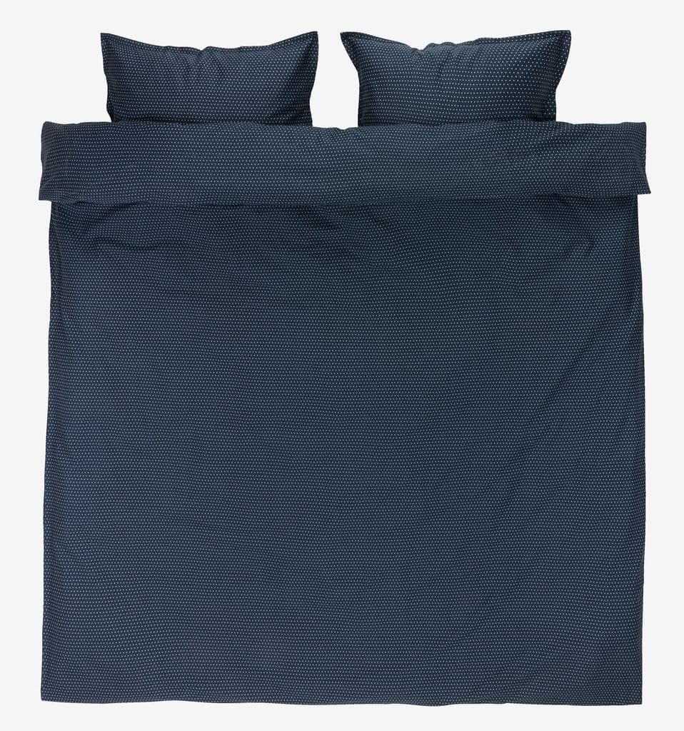 Conjunto capa edredão acetinado NIRA 240x220 azul escuro