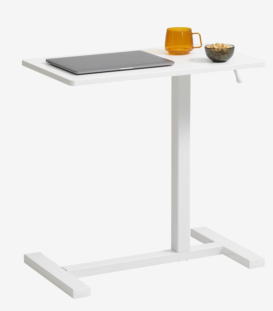 Mesa altura regulável gás BOESTOFTE 70x40 branco