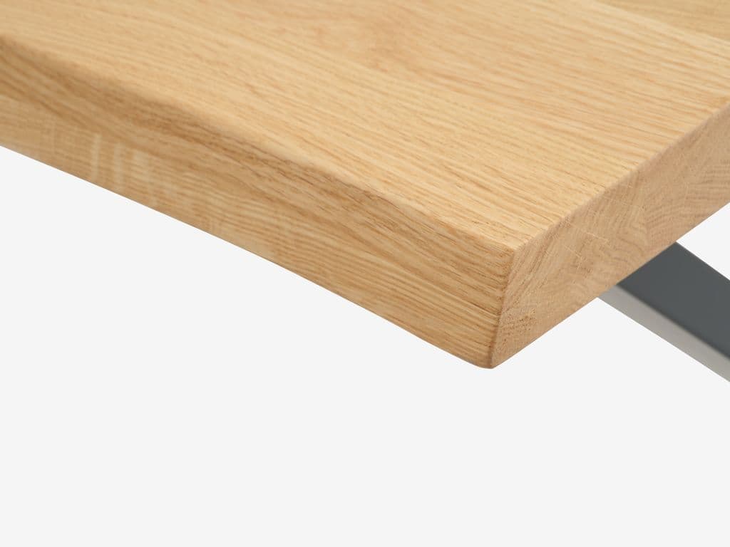 Mesa de jantar ROSLEV 80x140 carvalho natural/preto