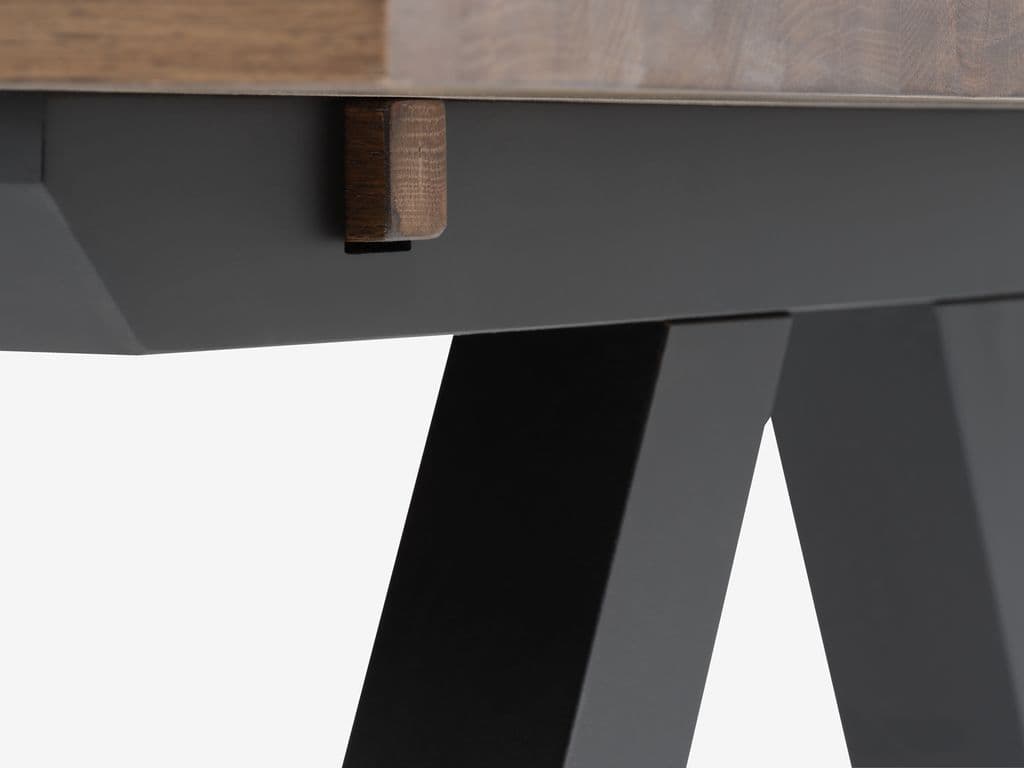 Mesa de jantar SANDBY 100x210 carvalho escuro