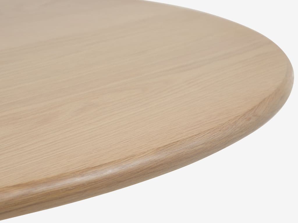 Mesa de jantar SKIBET Ø120 carvalho claro