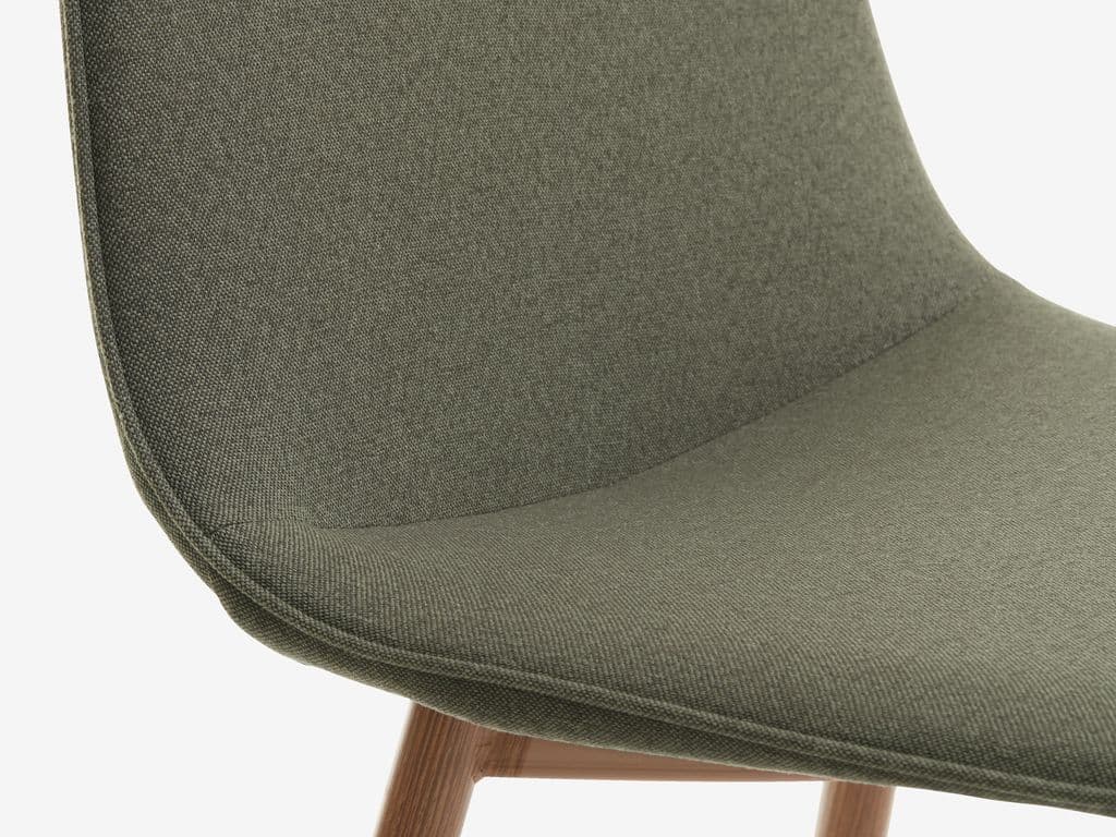 Cadeira de jantar BISTRUP verde azeitona/carvalho