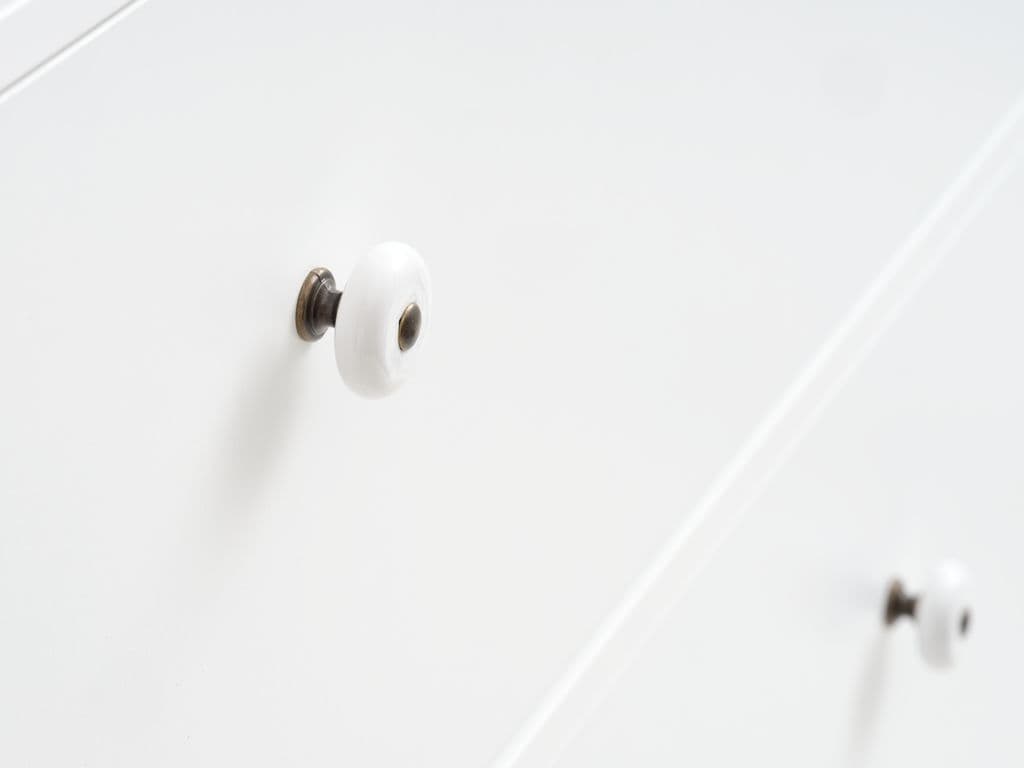 Cómoda FREDENSBORG 5 gavetas branco