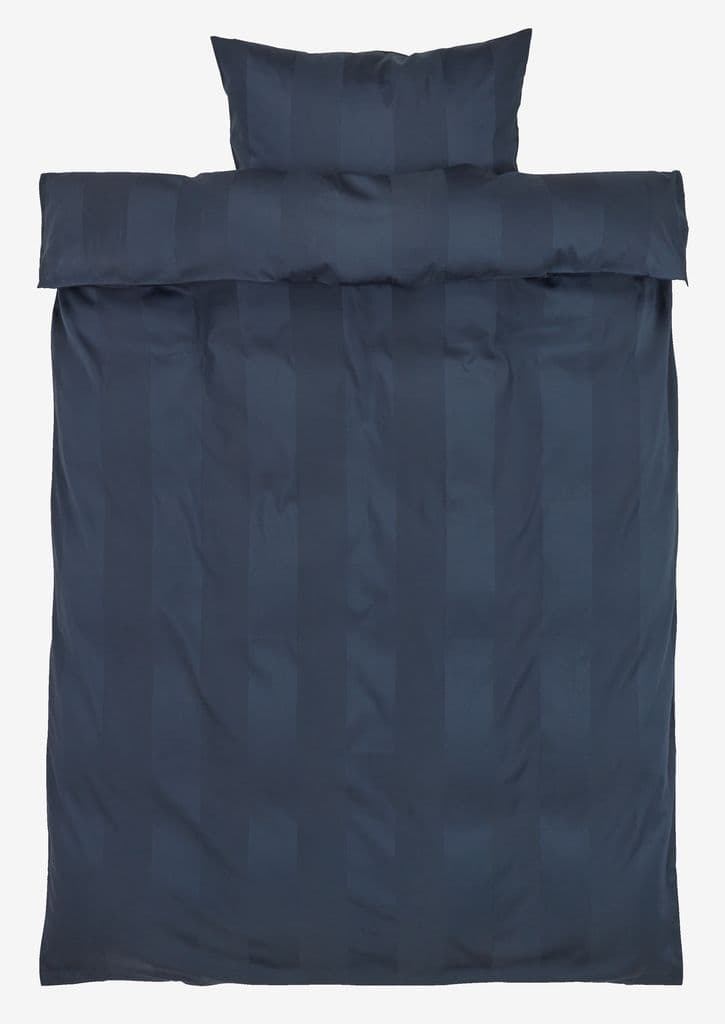 Conjunto capa edredão acetinado BARBO 155x220 azul escuro