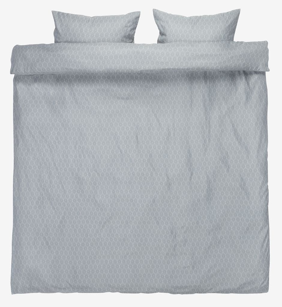 Conjunto capa edredão ASLI micro 240x220 azul-acinzentado