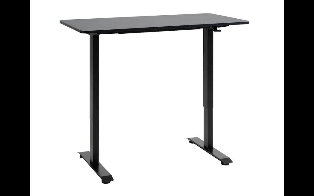 ASSENTOFT height adj. desk, black - JYSK