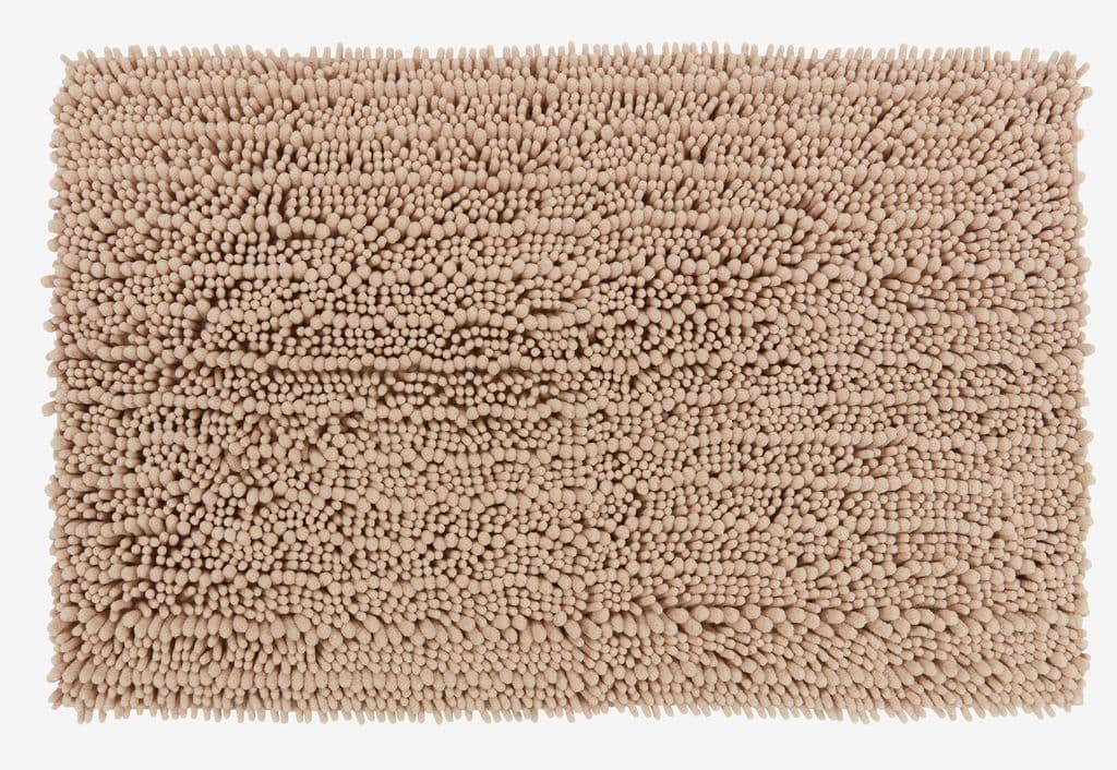 Tapete de casa de banho ROSVIK 50x80cm chenille areia