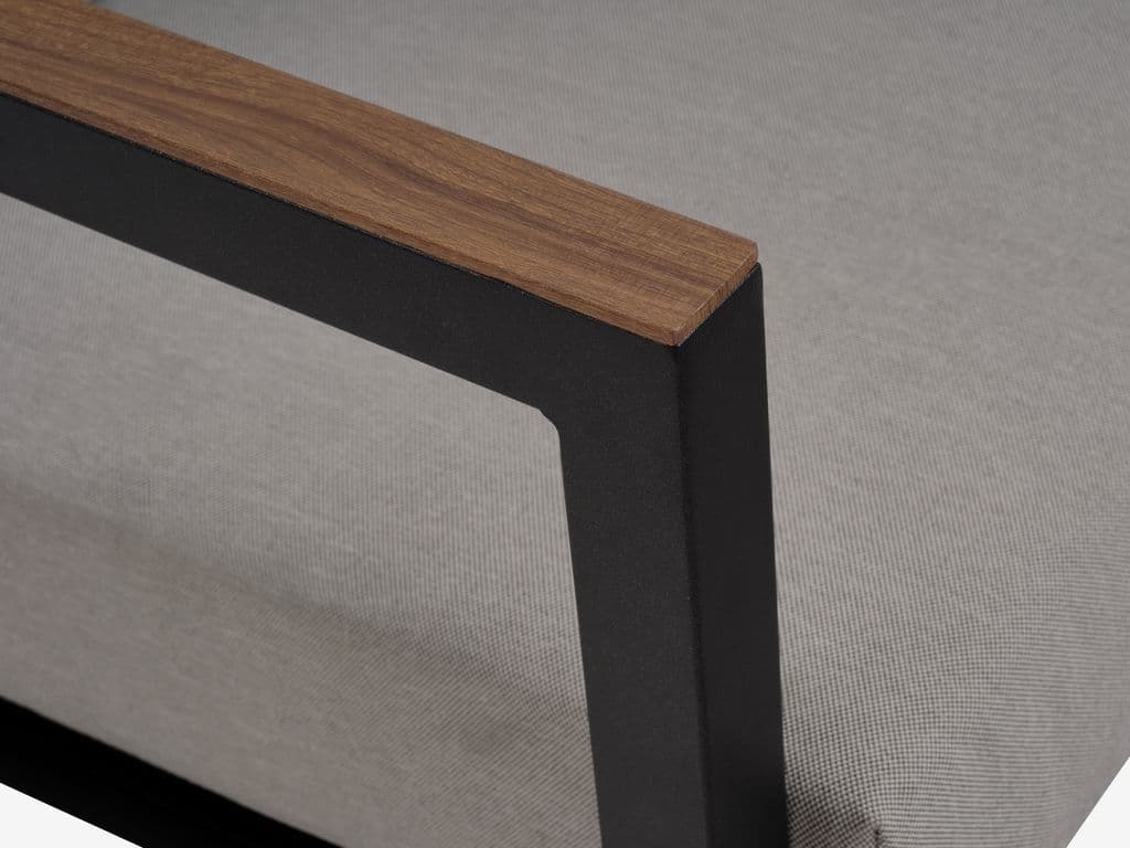 Lounge set BEJSTRUP 4 lugares cinzento