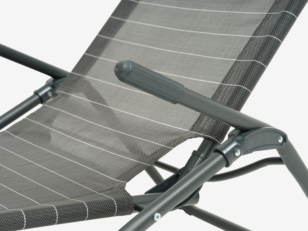 Espreguiçadeira KALMAR L60xC168 cinzento