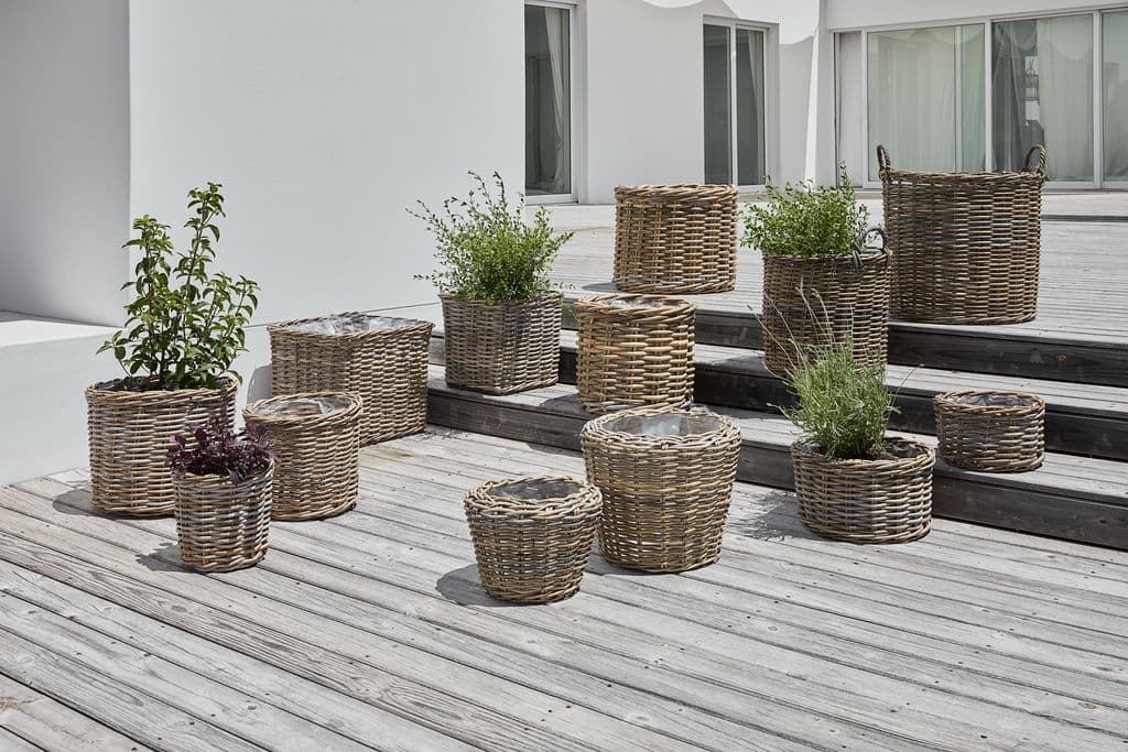 Cesto de jardim RINGTROST Ø37/32 kubu natural 2 unidades