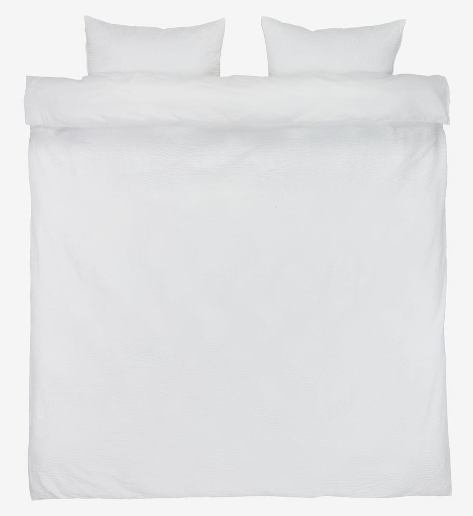 Conjunto capa edredão seersucker LUSINE 240x220 branco