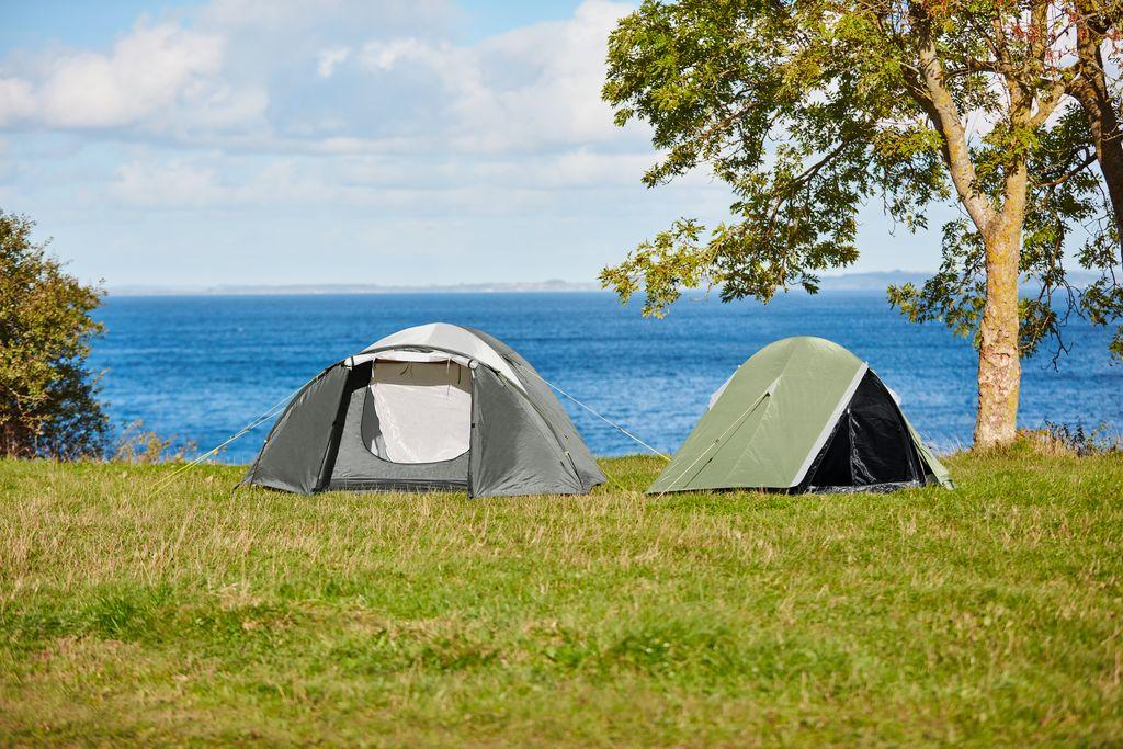 Tenda LAMMEFJORD 4 lugares azeitona/cinzento