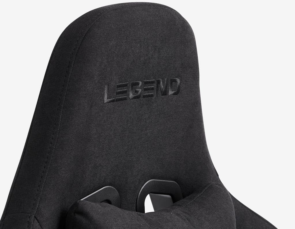 Cadeira gaming NIBE tecido preto/preto