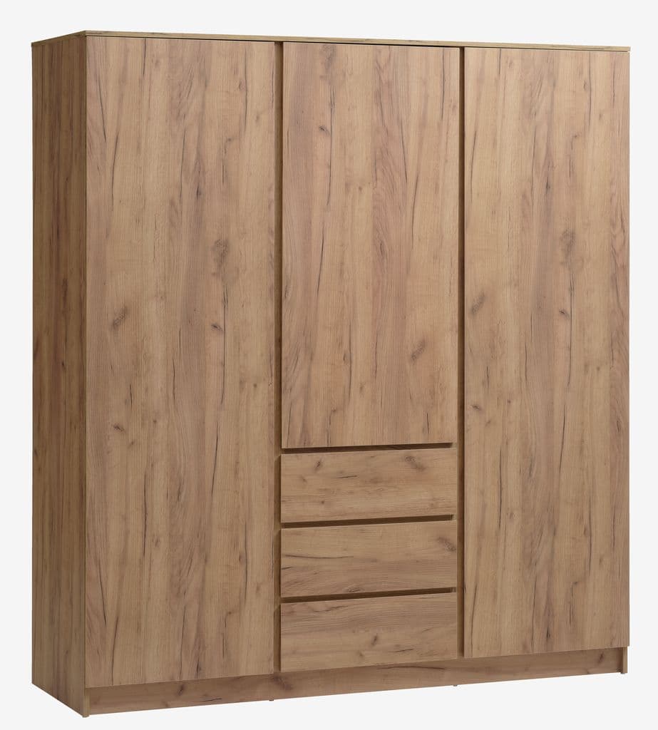 Roupeiro LIMFJORDEN 180x200 combi cor carvalho natural