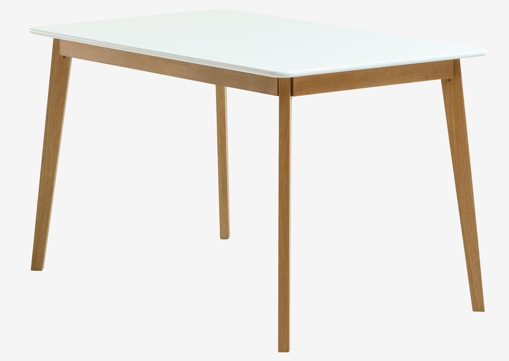 Mesa de jantar JEGIND 80x130 cor branco/carvalho