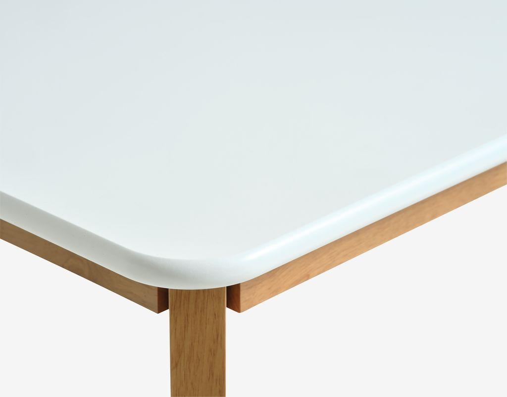 Mesa de jantar JEGIND 80x130 cor branco/carvalho