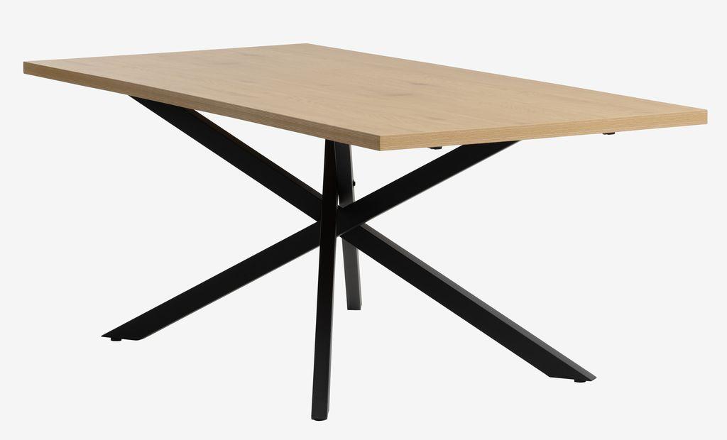 Mesa de jantar NORTOFT 95x200 carvalho/preto