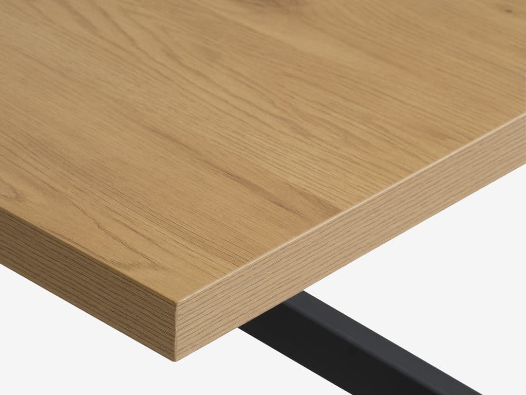 Mesa de jantar NORTOFT 95x200 carvalho/preto
