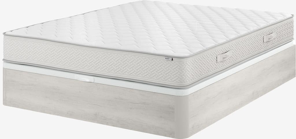 Base sommier 160x200cm SKJELA GA45 cinzento claro