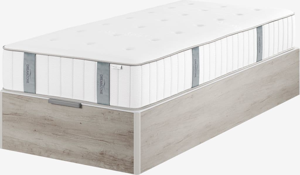 Base sommier 90x200cm URUNDA GA55 cinzento claro