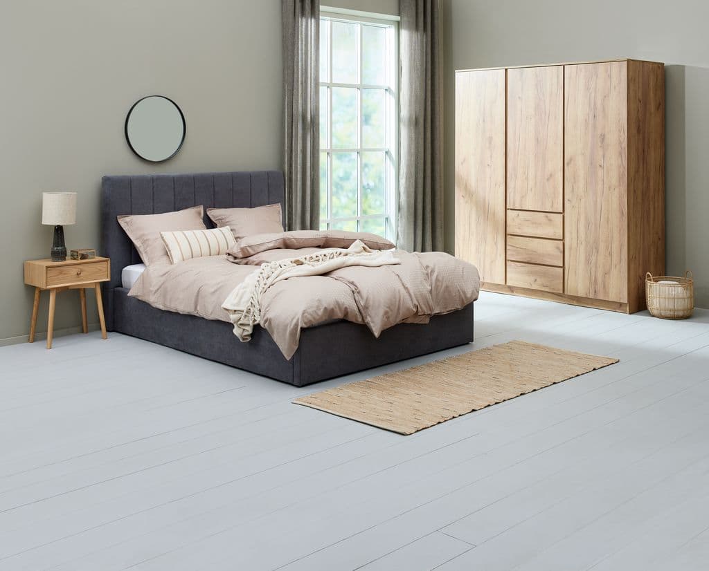Roupeiro LIMFJORDEN 180x200 combi cor carvalho natural