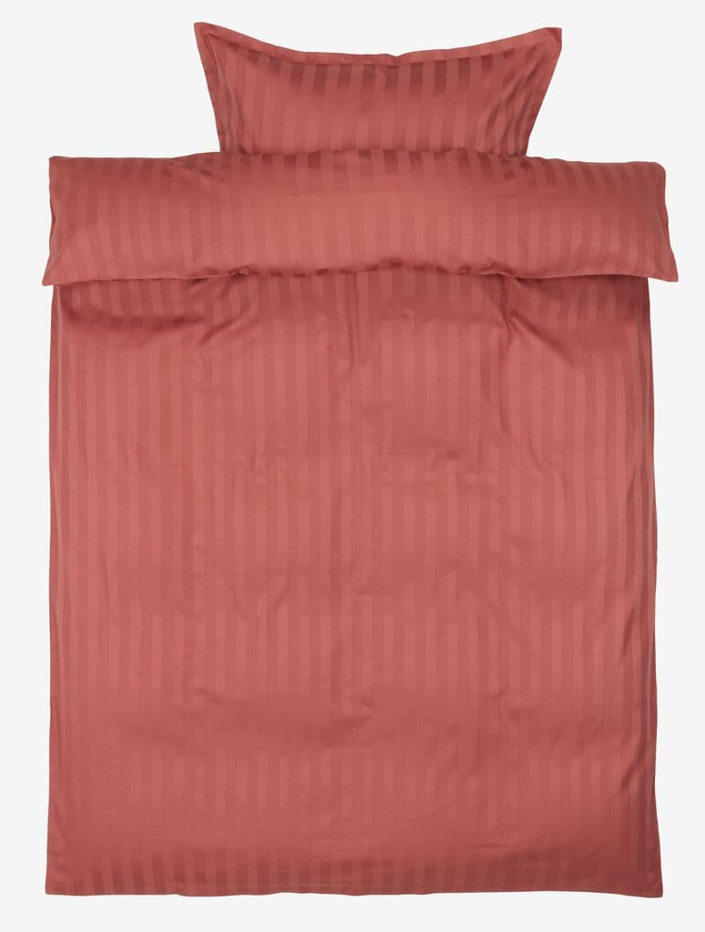 Conjunto capa edredão acetinado NELL 155x220 rosa escuro