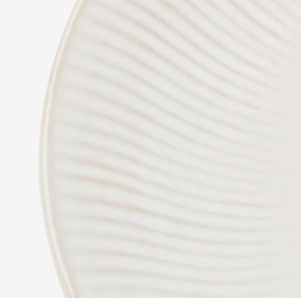 Prato STEFFEN Ø27cm cerâmica branco