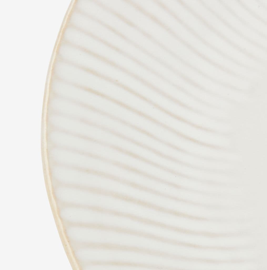 Prato STEFFEN Ø21cm cerâmica branco